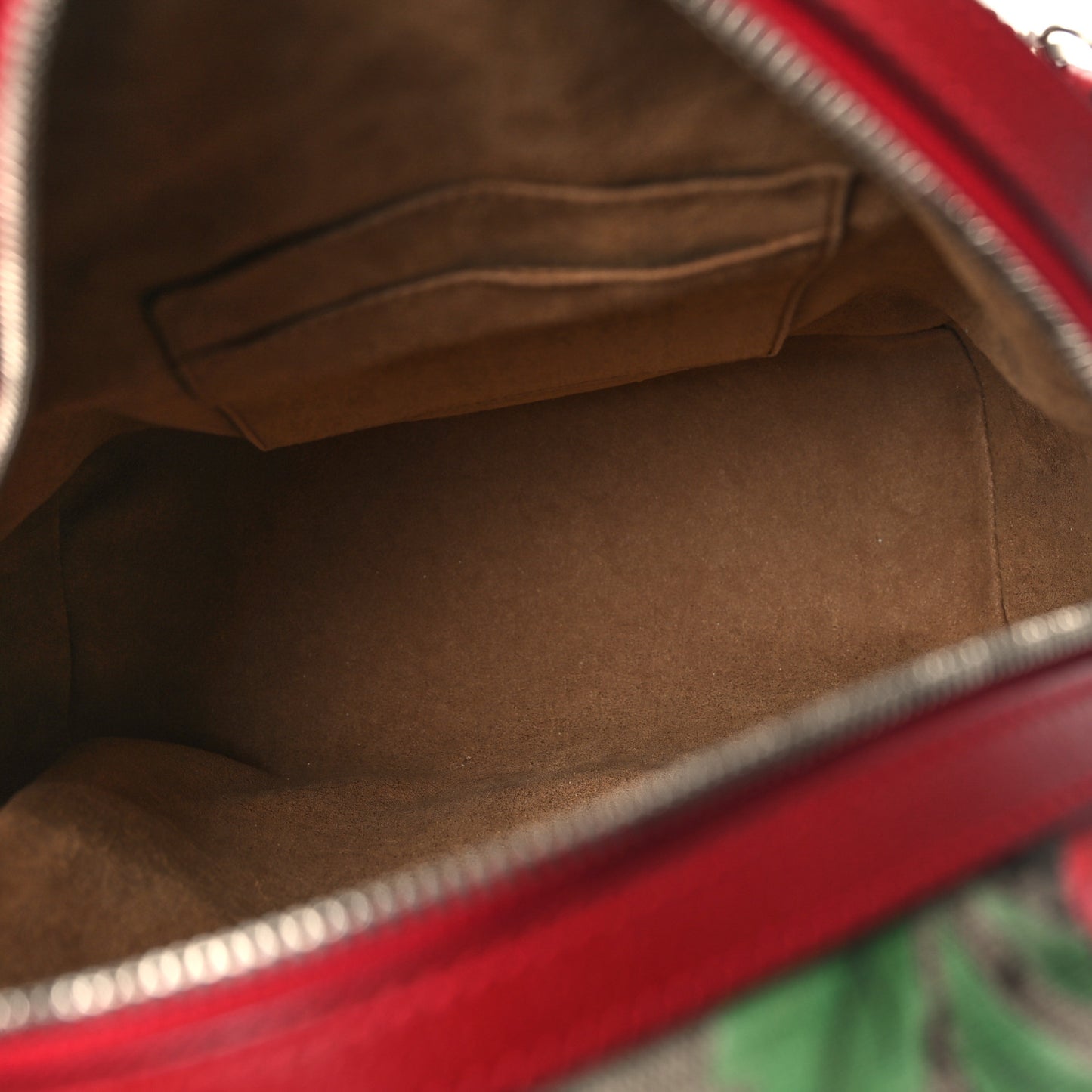 GG Supreme Monogram Tian Web Small Day Backpack Beige Multicolor Red