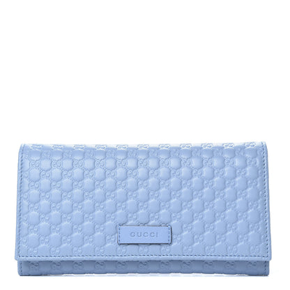 Gucci Soft Microguccissima Continental Wallet Mineral Blue 1 of 10