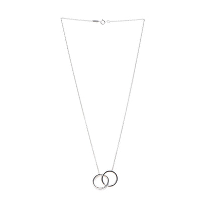 Tiffany Sterling Silver 1837 Interlocking Circles Pendant Necklace 3 of 7