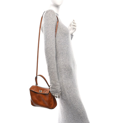 Balenciaga Vegetable Tanned Lambskin Mini Rodeo Top Handle Handbag Tan Cowboy 2 of 10
