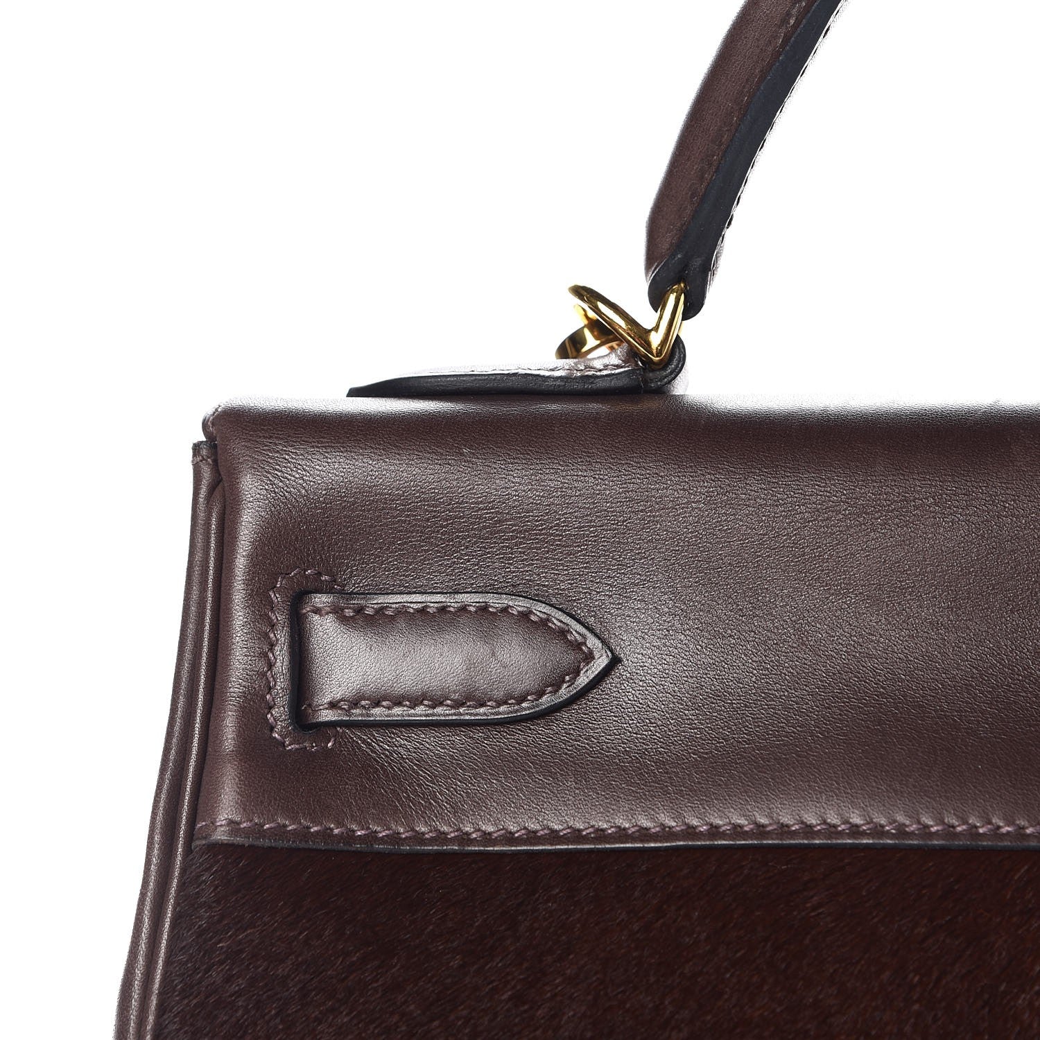 Hermes Pony Hair Swift Kelly Retourne 32 Chocolate 34 of 39