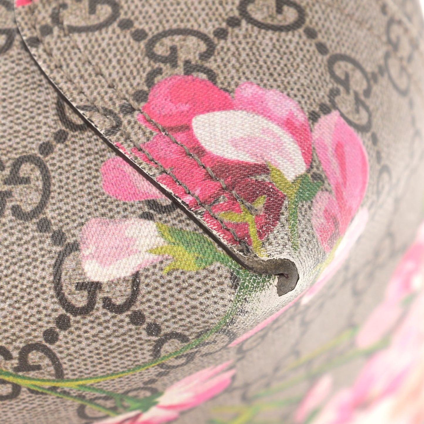 GG Supreme Monogram Blooms Large Reversible Tote Beige Multicolor Dry Rose