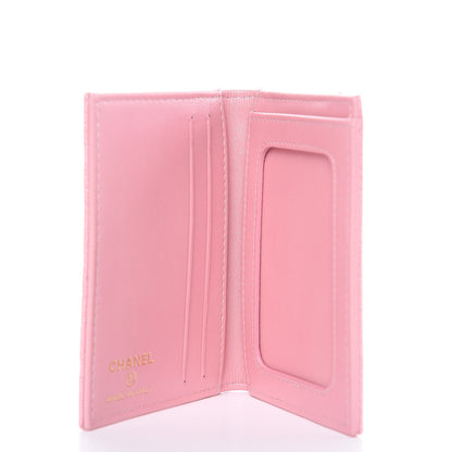Chanel Iridescent Caviar Quilted Card Holder Wallet Rose Pink 5 of 7