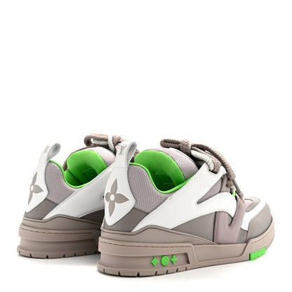 Louis Vuitton Calfskin Mens LV Skate Sneaker 9 Grey Green 5 of 10