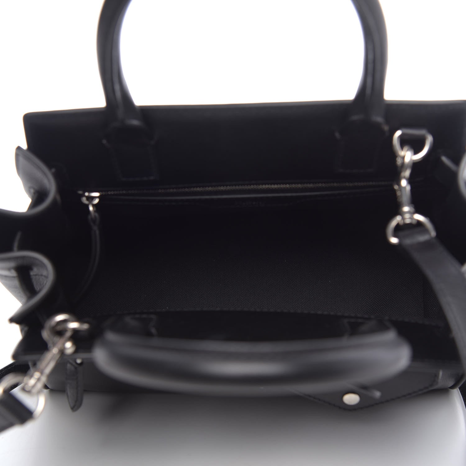Mulberry Grained Calfskin Small Belted Bayswater Tote Black 5 of 9