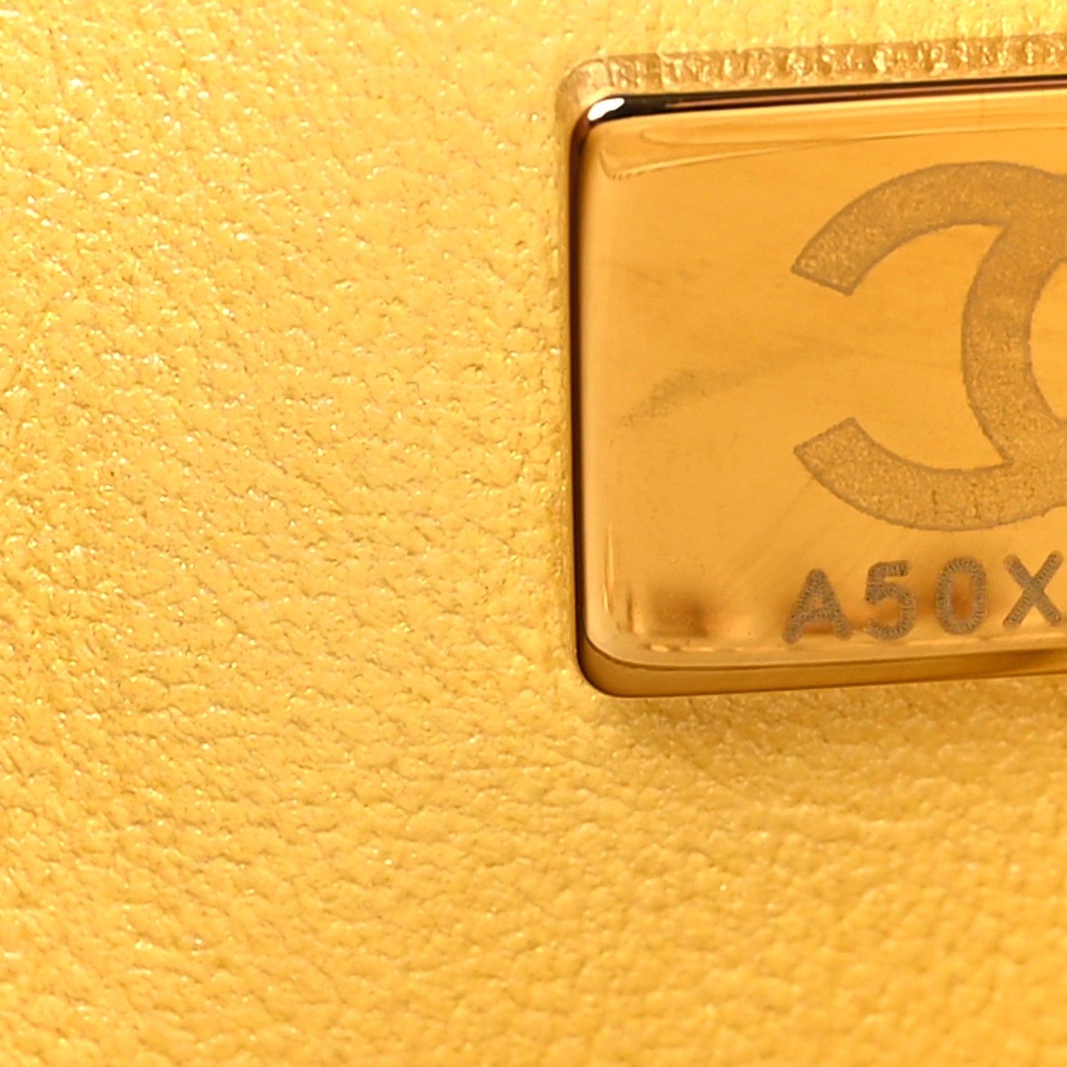 Chanel Iridescent Caviar Quilted Medium Double Flap Yellow 7 of 12