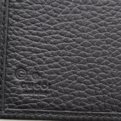Gucci Monogram Nylon Leather Continental Wallet Black 6 of 8