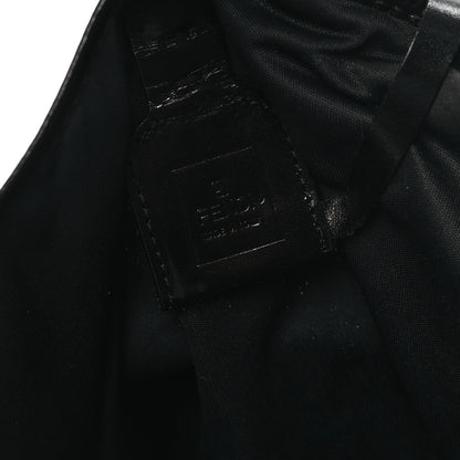 Fendi Nylon Zucca Medium Roll Tote Black 7 of 12