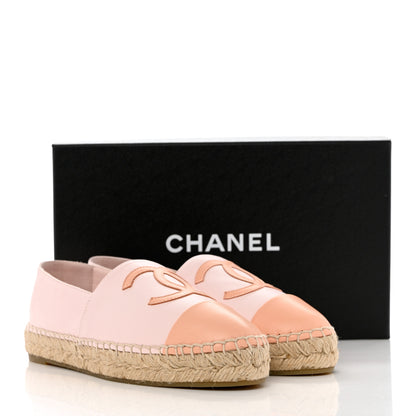 Chanel Lambskin CC Espadrilles 39 Light Pink 8 of 8