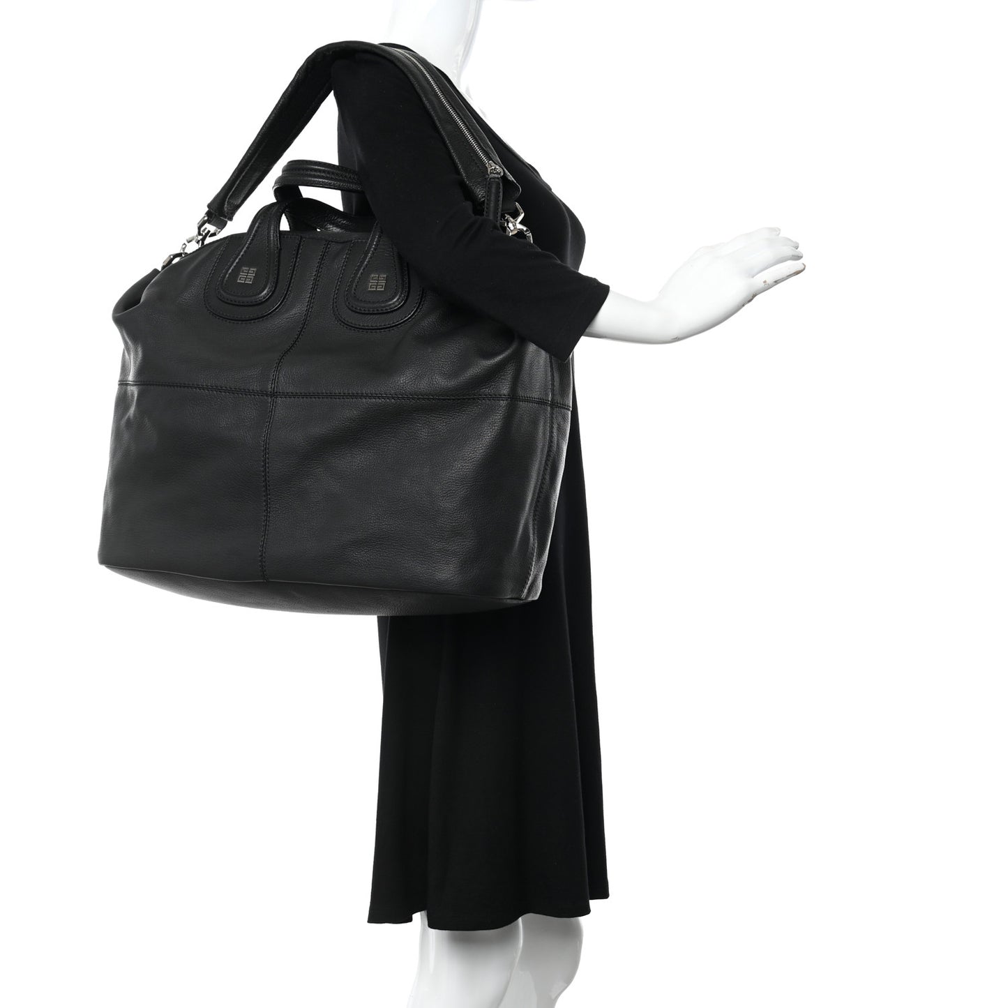 Sugar Goatskin Large Nightingale Black