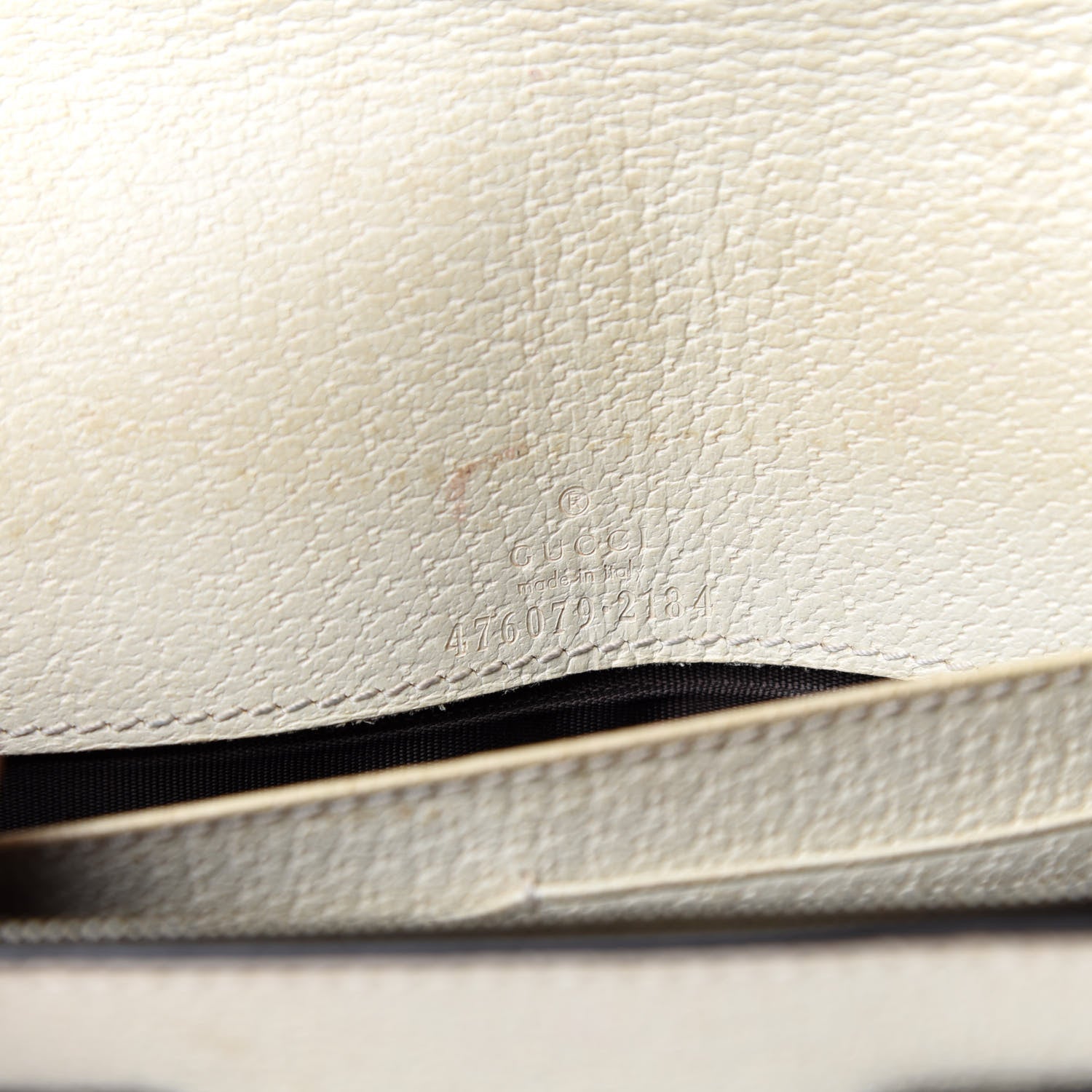Gucci GG Supreme Monogram Web Queen Margaret Chain Wallet White 10 of 11