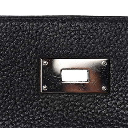 Hermes Taurillon Clemence Retourne Kelly 40 Black 26 of 34