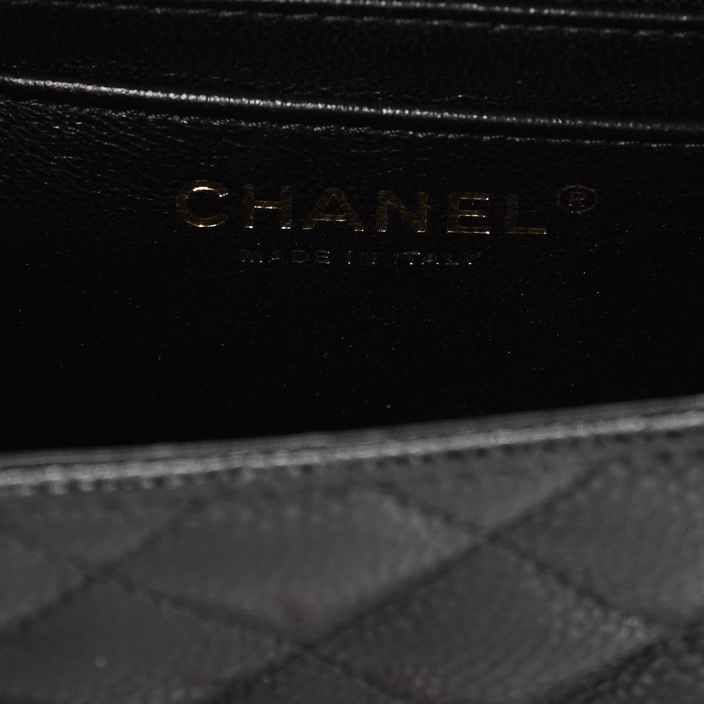 Caviar Quilted Mini Square Flap Black