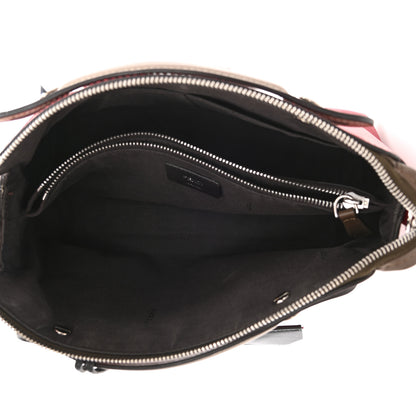 Fendi Vitello Dolce 4 Color Medium By The Way Boston Bag Fragola Black Multicolor 8 of 15