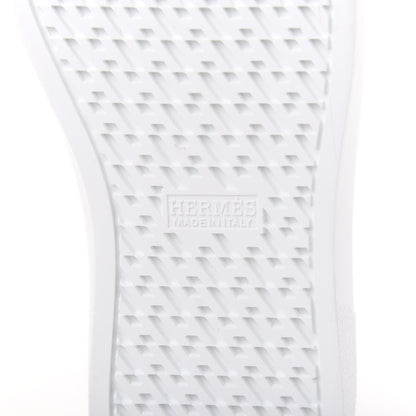 Hermes Calfskin Womens Advantage Sneakers 36 White Orange 6 of 9