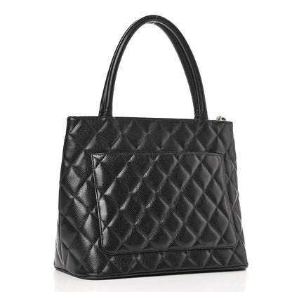 Chanel Caviar Quilted Medallion Tote Black 3 of 14