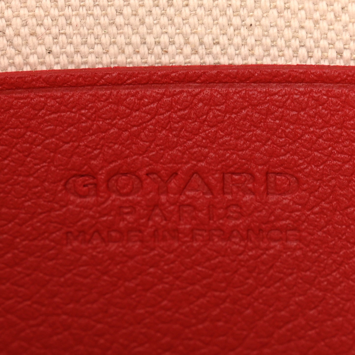 Goyardine Plumet Wallet Clutch Red