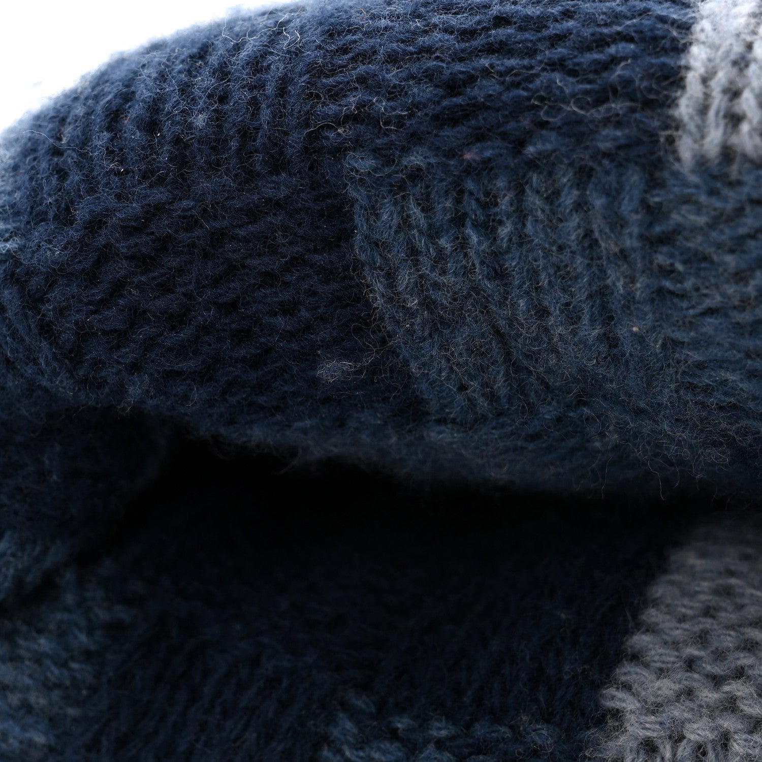 Louis Vuitton Wool Damoflage Beanie Hat Blue 9 of 11