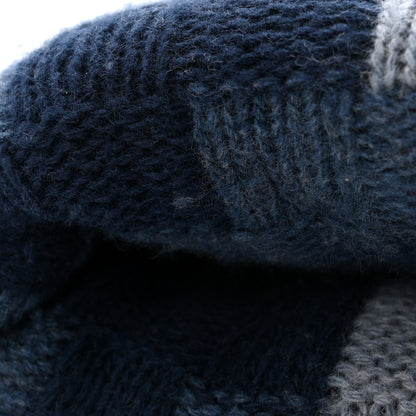 Louis Vuitton Wool Damoflage Beanie Hat Blue 9 of 11