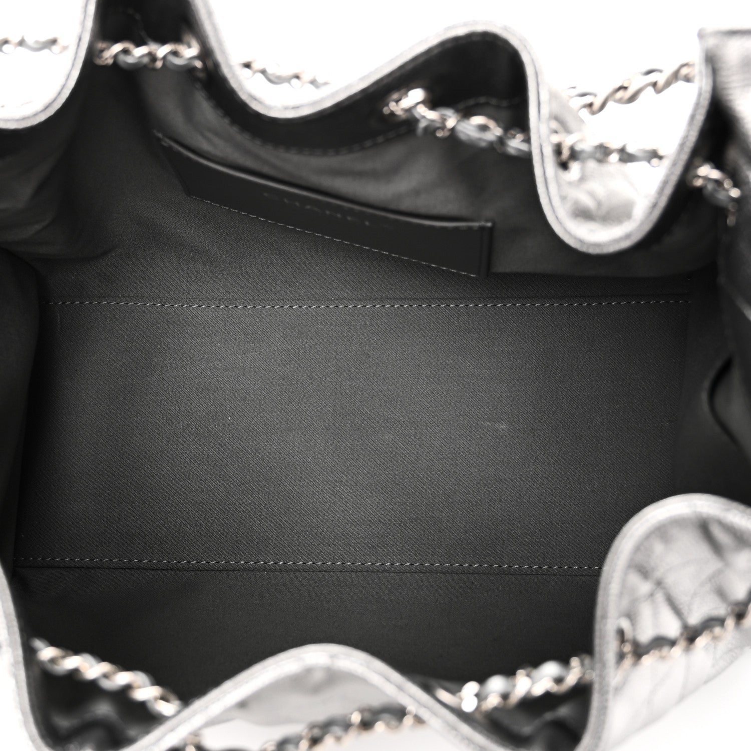 Chanel Metallic Caviar Quilted Small Chanel 25 Handbag Anthracite 5 of 10