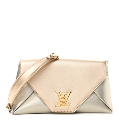 Louis Vuitton Metallic Calfskin Love Note Gold Silver 1 of 10