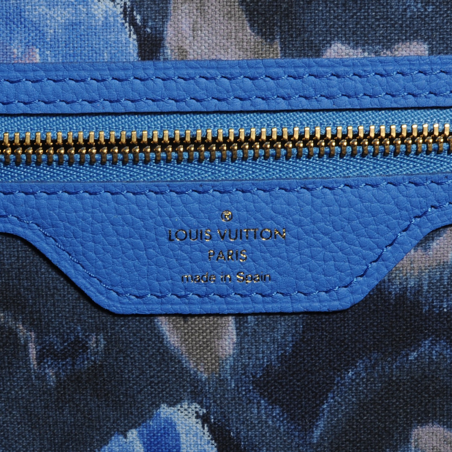 Louis Vuitton Monogram Articles de Voyage Ikat Neverfull MM Grand Blue 6 of 7