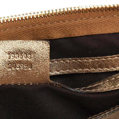 Gucci Crystal Monogram Medium Joy Boston Gold 19 of 25