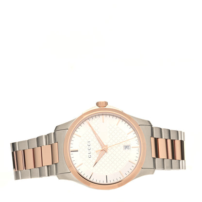 Gucci Stainless Steel 38mm G-Timeless Two Tone Quartz Watch 2 of 4