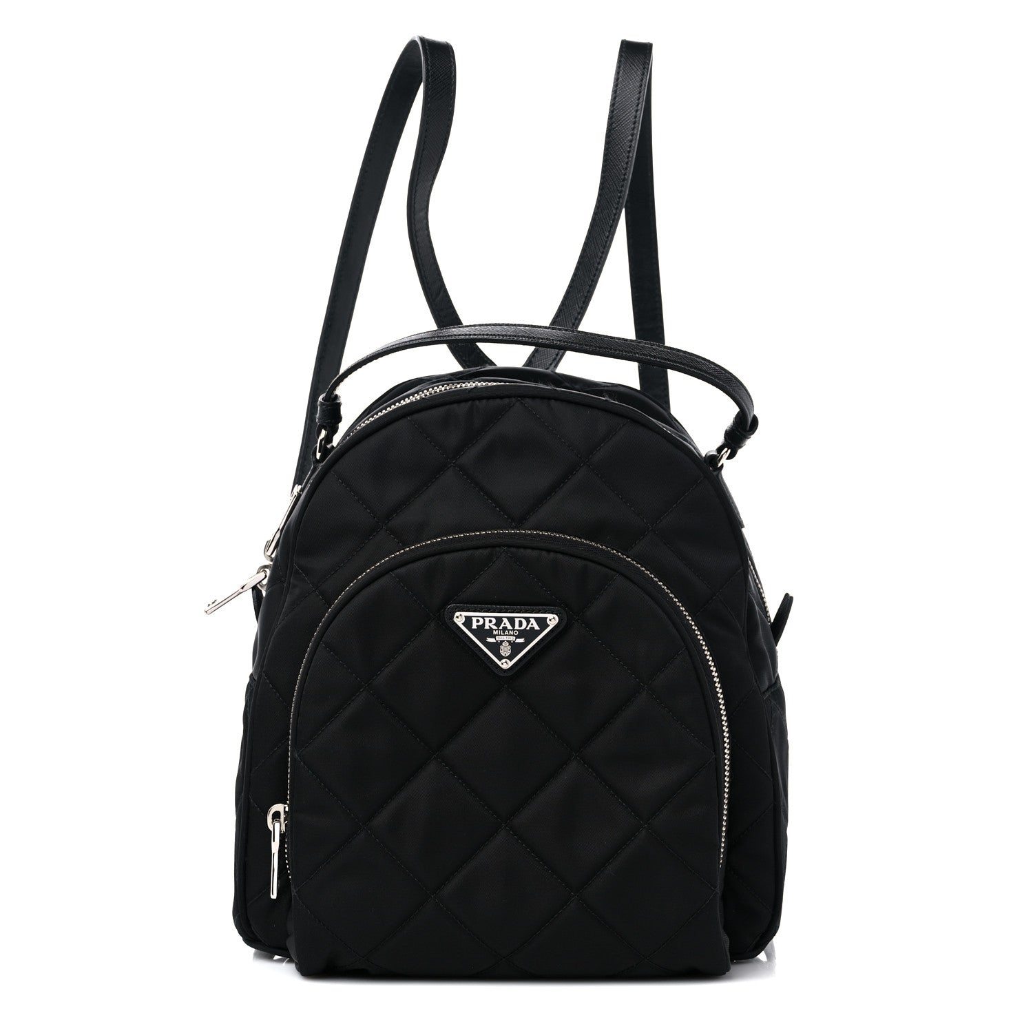 Prada Nylon Tessuto Impuntu Quilted Backpack Black 1 of 10