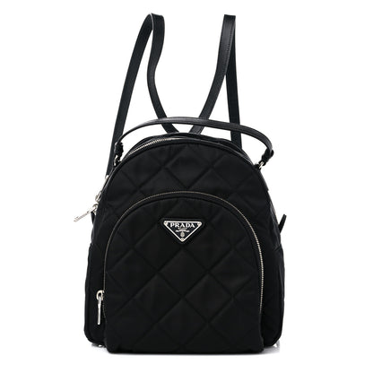 Prada Nylon Tessuto Impuntu Quilted Backpack Black 1 of 10
