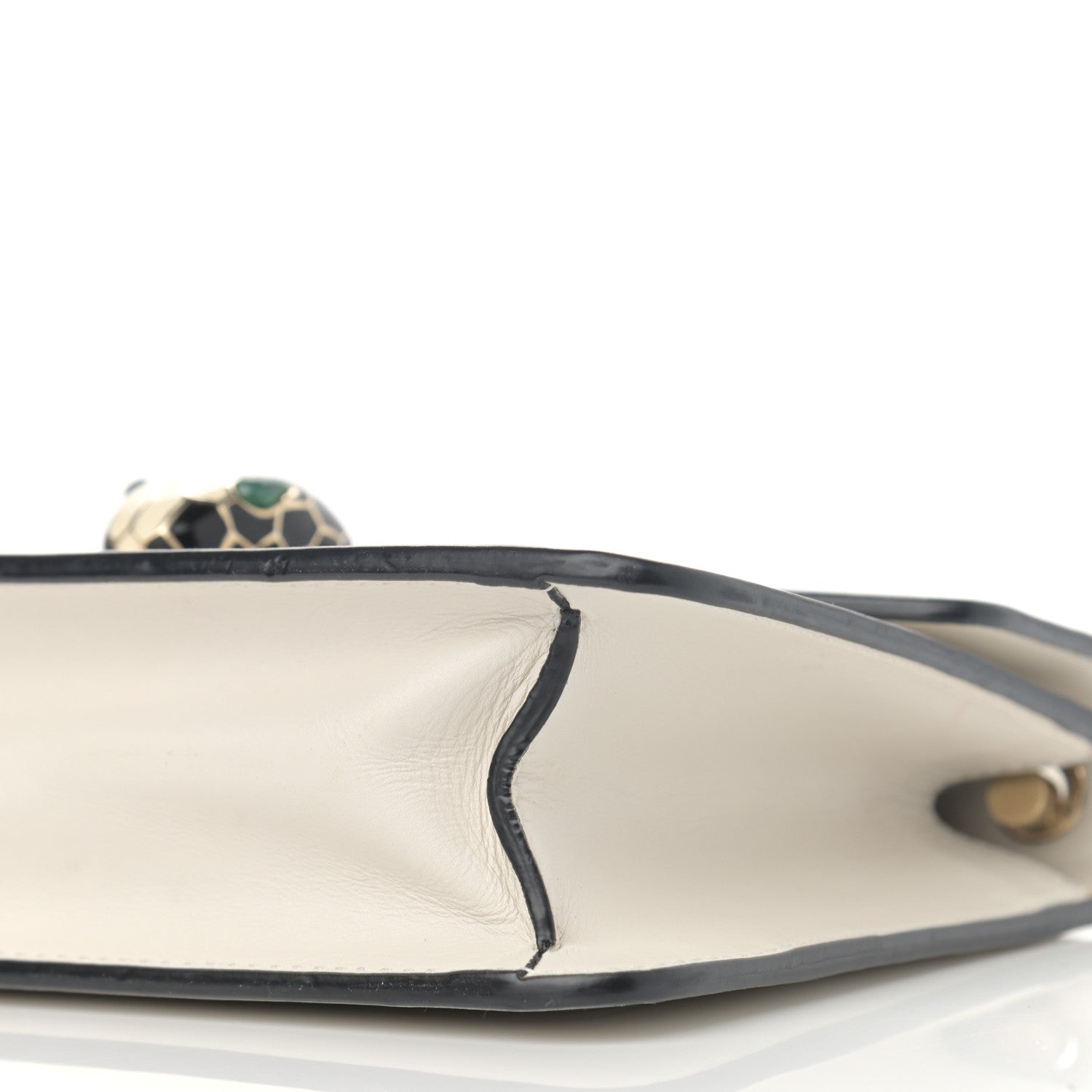 Bulgari Calfskin Serpenti Forever Crossbody Bag White 10 of 13