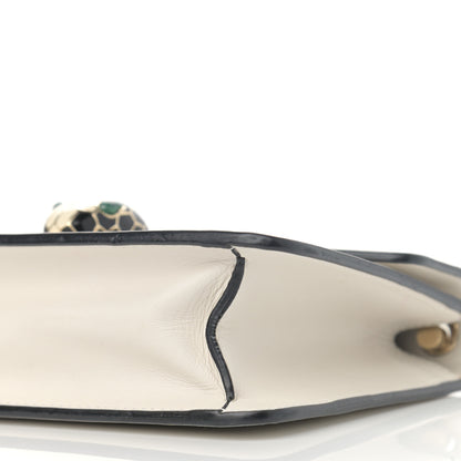 Bulgari Calfskin Serpenti Forever Crossbody Bag White 10 of 13