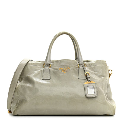 Prada Glace Calfskin Satchel Argilla 2 of 24