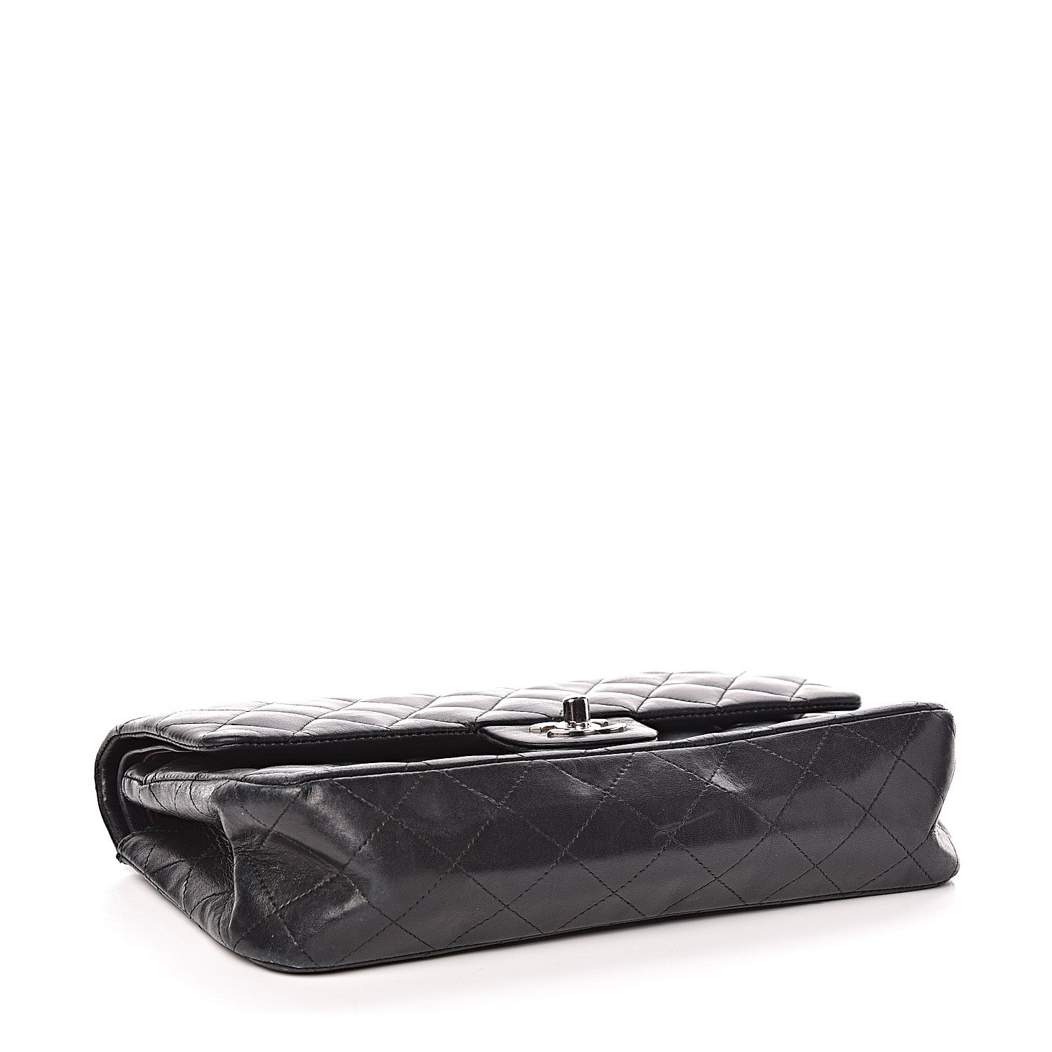 Chanel Lambskin Quilted Medium Double Flap Black 4 of 10