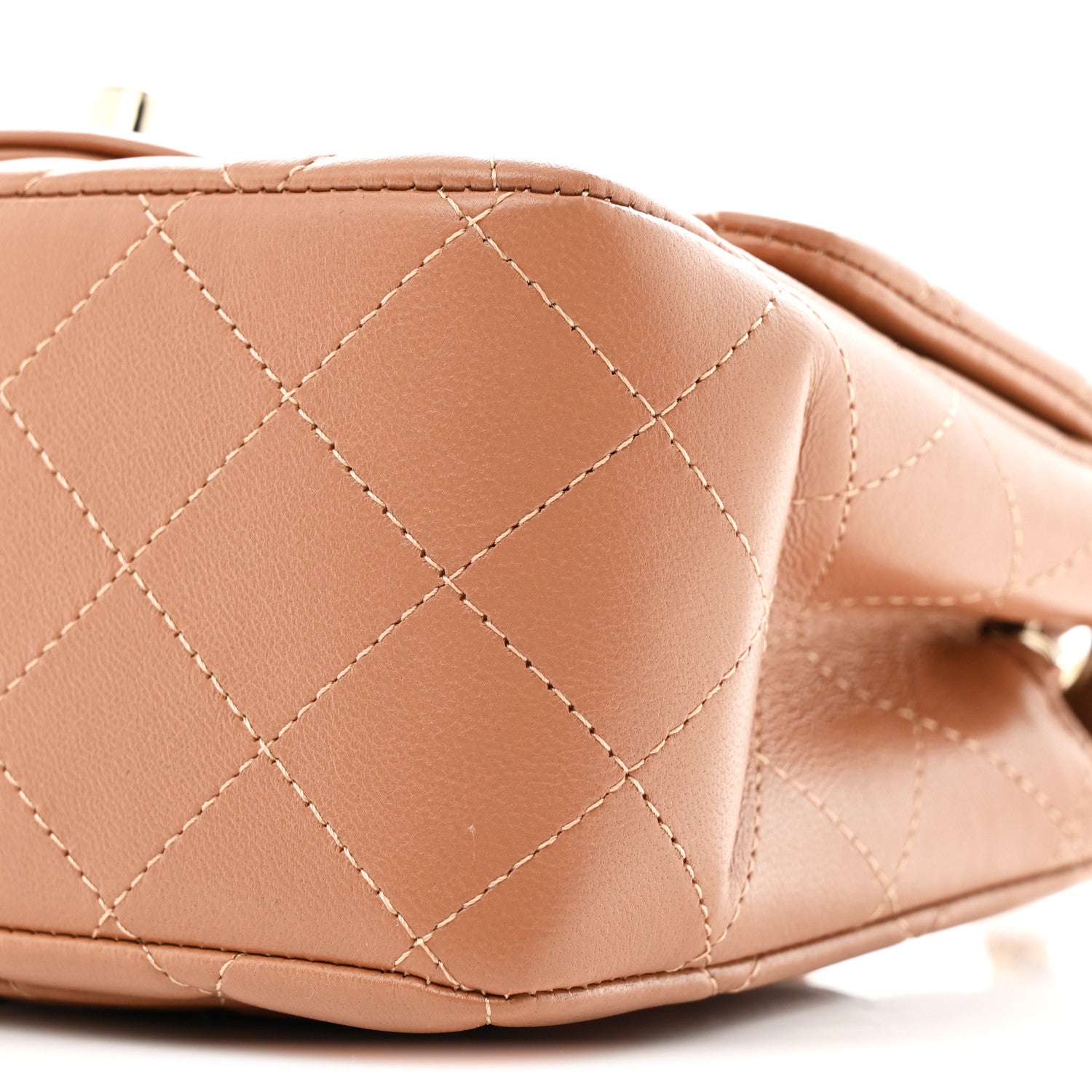 Chanel Lambskin Quilted Mini Square Flap Brown 10 of 11