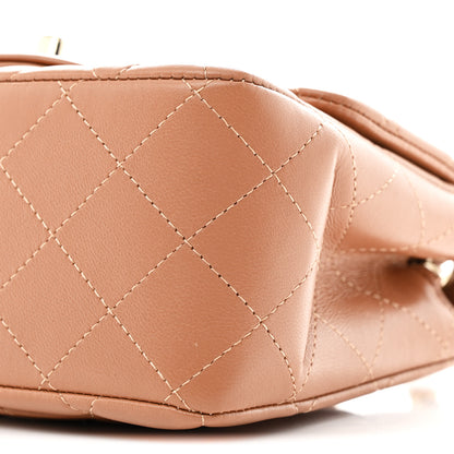 Chanel Lambskin Quilted Mini Square Flap Brown 10 of 11