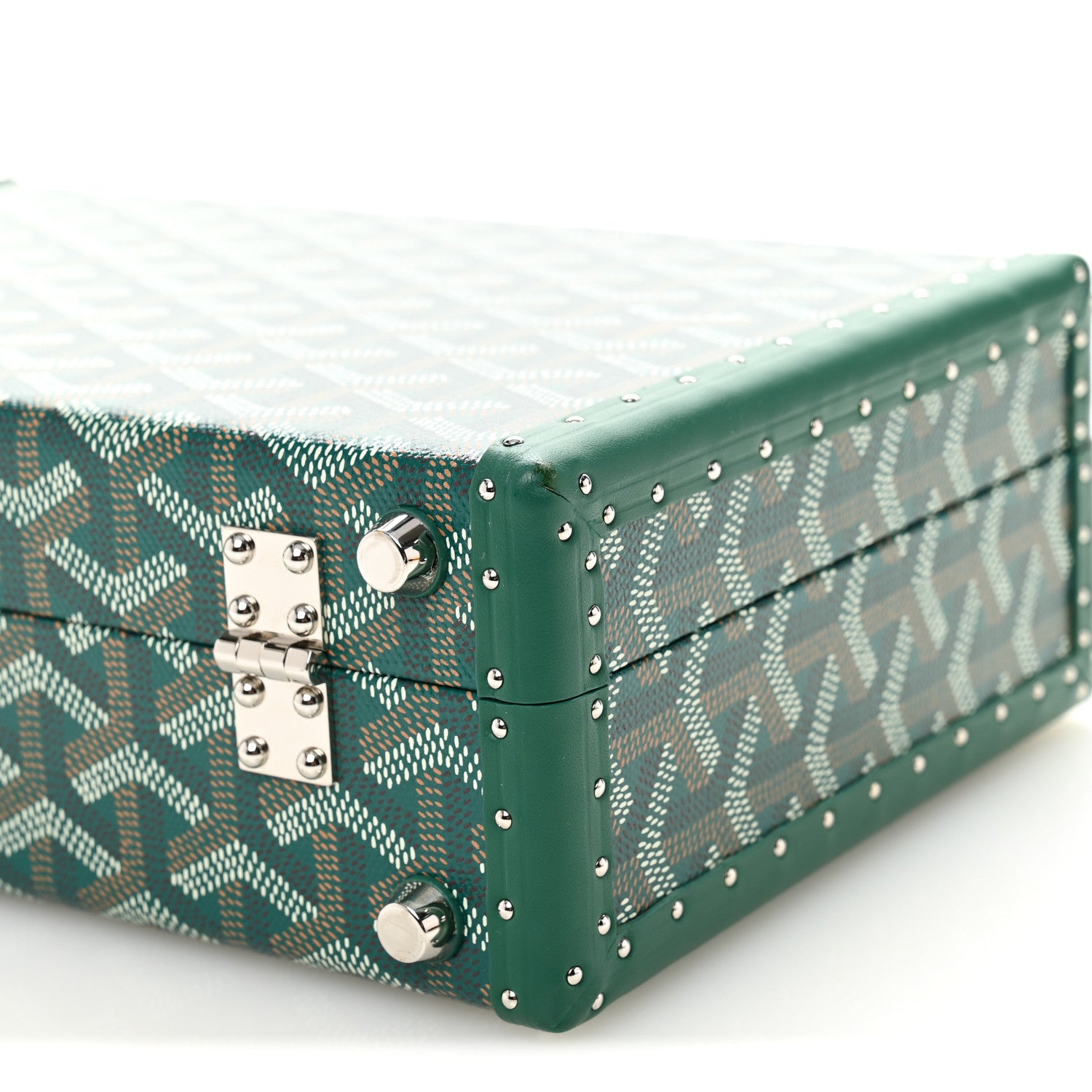 Goyard Goyardine Grand Hotel Trunk Bag Green 9 of 10