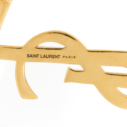 Saint Laurent Monogram Opyum Brooch Gold 3 of 3