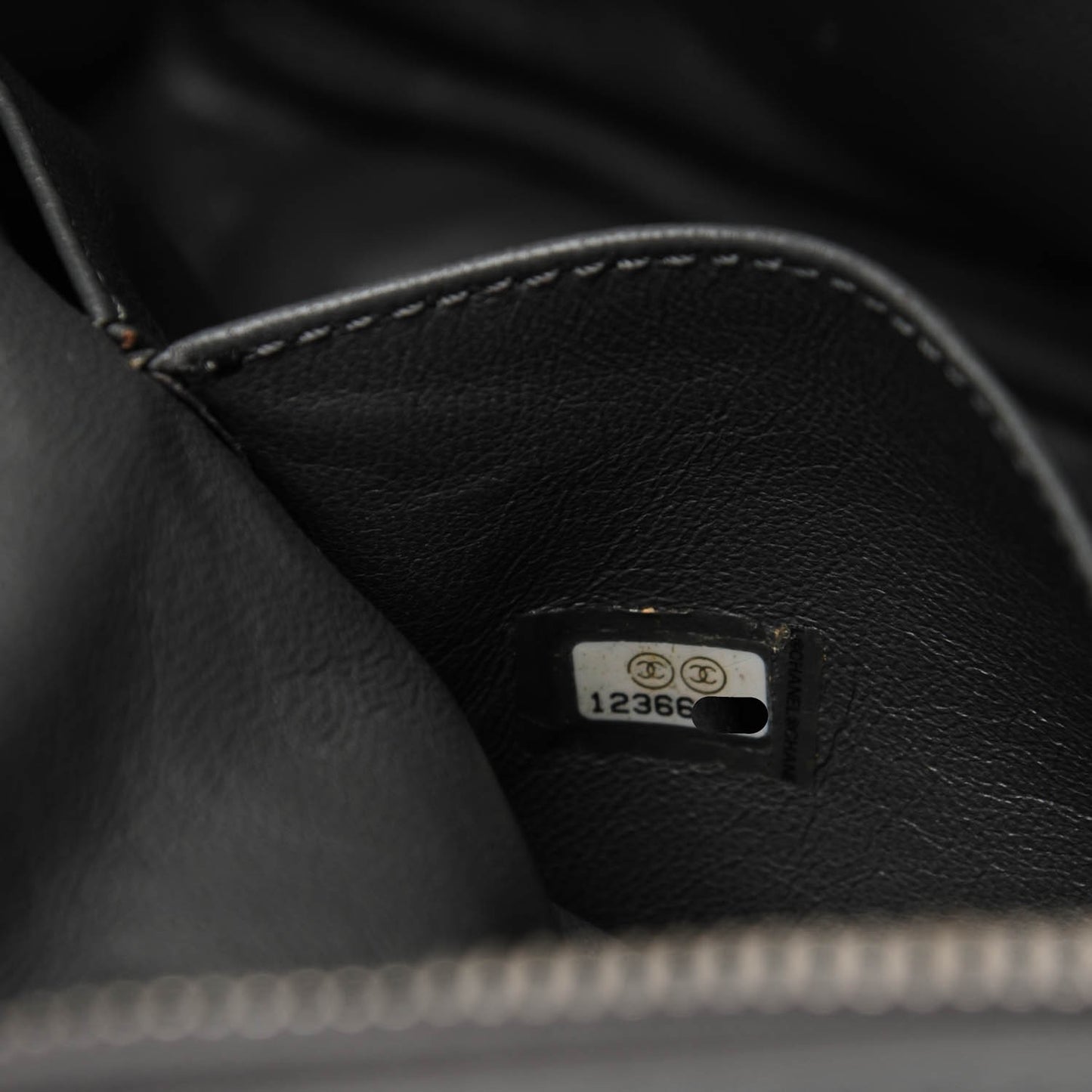 Aged Calfskin Quilted Medium Reissue Camera Case Grey