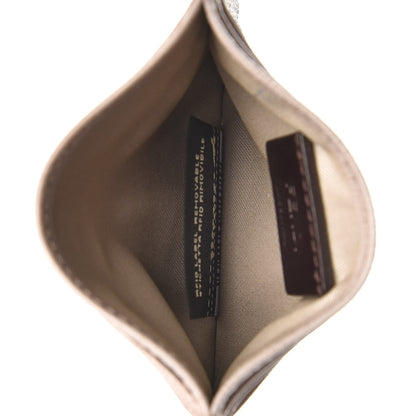 Fendi Vitello Elite Flowerland Card Holder Grigio Polvere 5 of 10