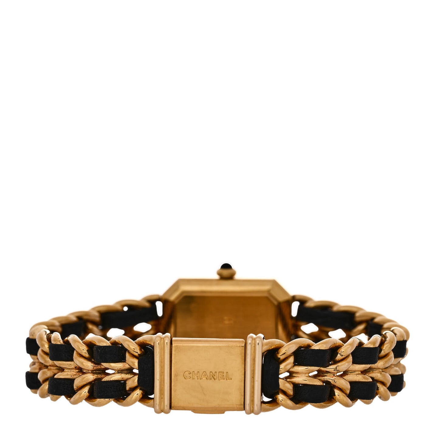 Stainless Steel Lambskin 20mm Chain Premiere Quartz Watch Gold XL