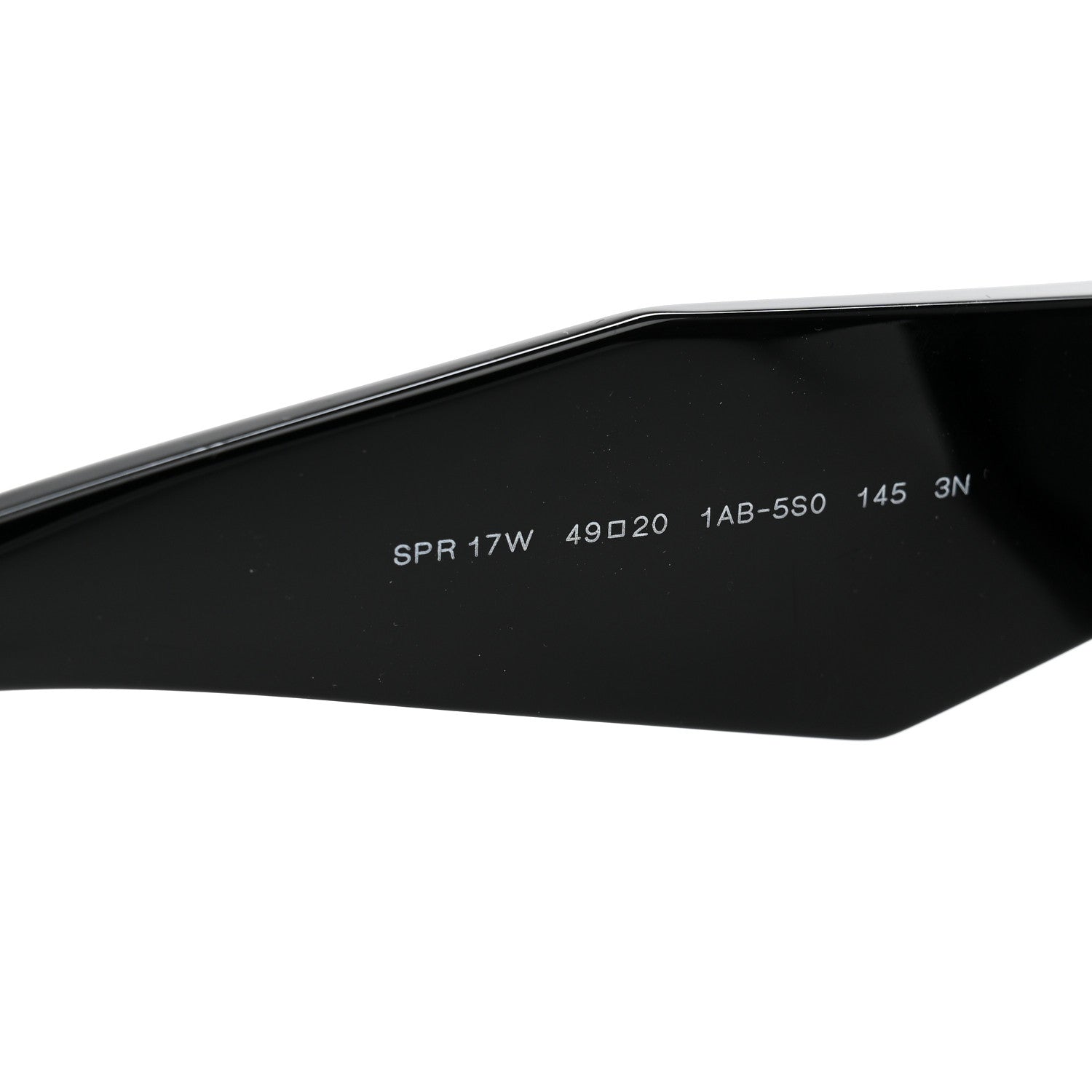Prada Acetate Symbole Sunglasses SPR 17W Black 6 of 8