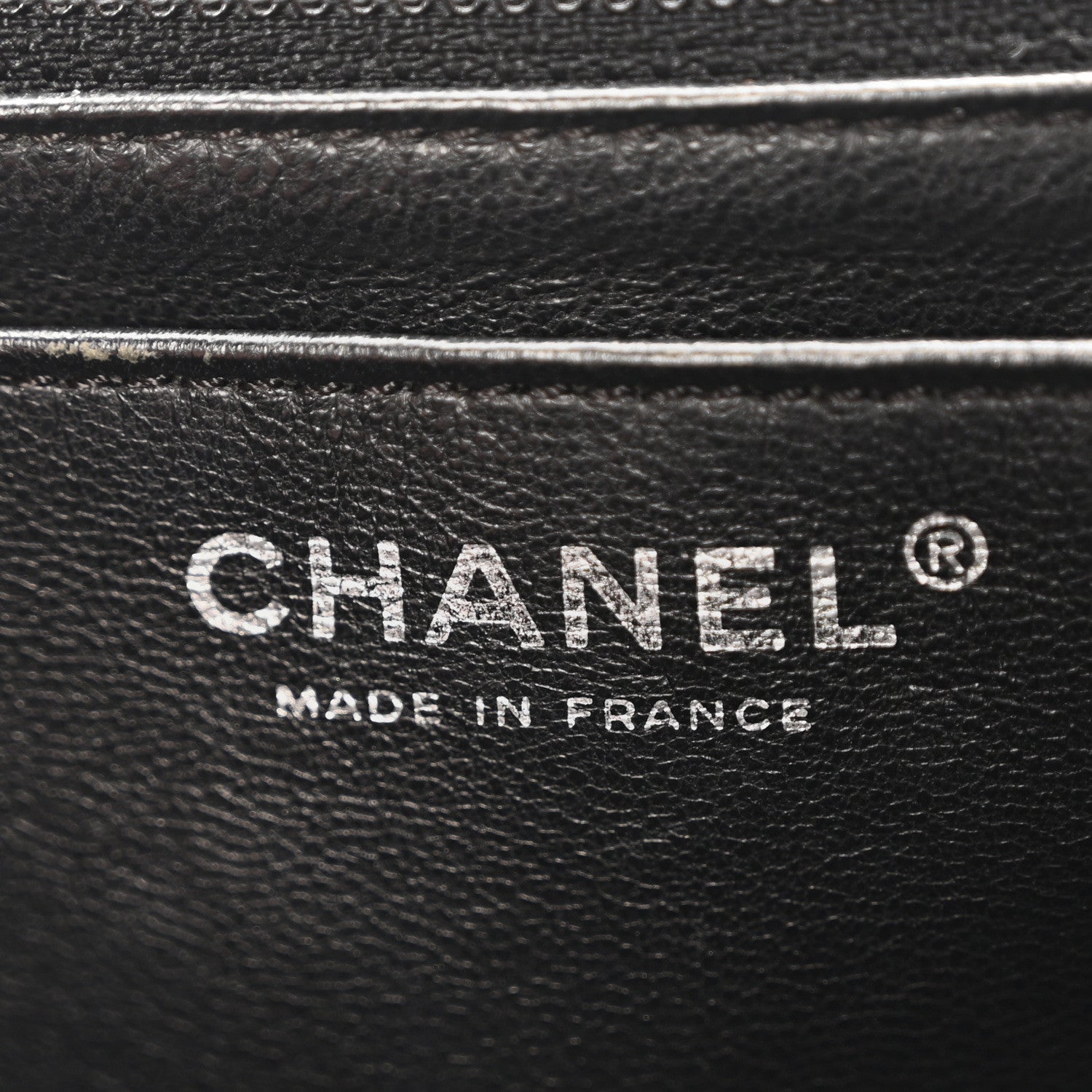 Chanel Washed Caviar Quilted Maxi Single Flap Black 6 of 10