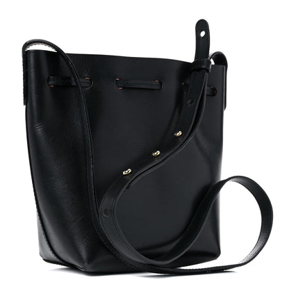 Mansur Gavriel Calfskin Mini Bucket Bag Black Ballerina 3 of 15
