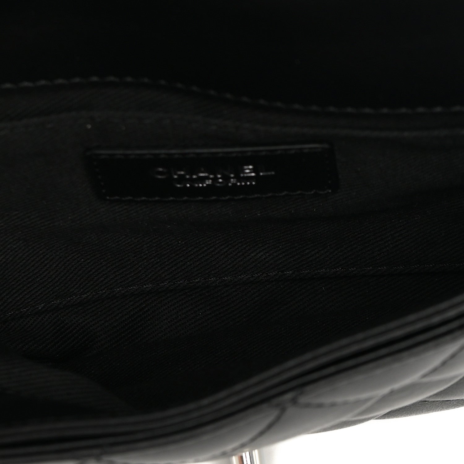Chanel Calfskin Quilted CC Uniform Flap Belt Bag Black 4 of 9
