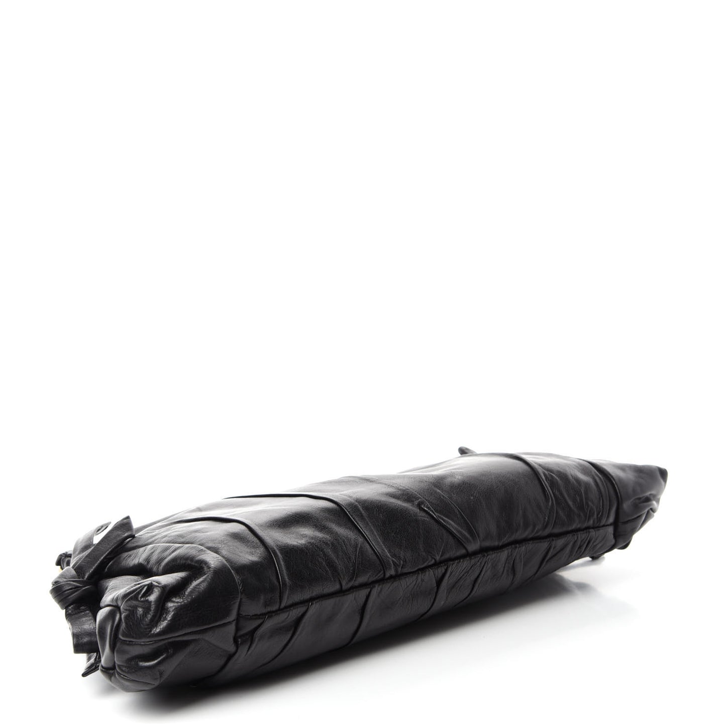 Calfskin Hysteria Large Clutch Black