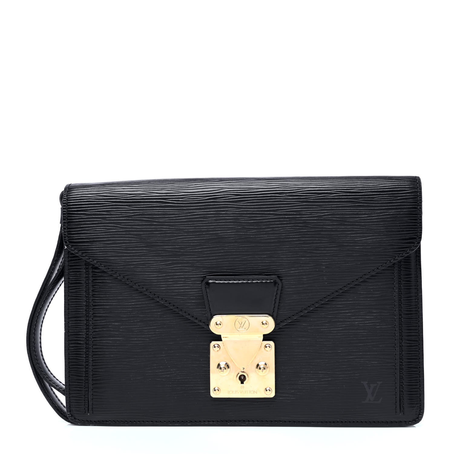Louis Vuitton Epi Pochette Sellier Dragonne Clutch Black 1 of 6