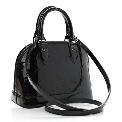 Louis Vuitton Vernis Alma BB Noir Magnetique 3 of 10