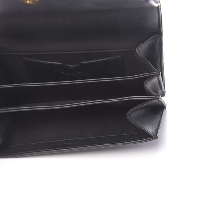 Christian Dior Sequin Suede Calfskin Logo Clutch Black Multicolor 5 of 12