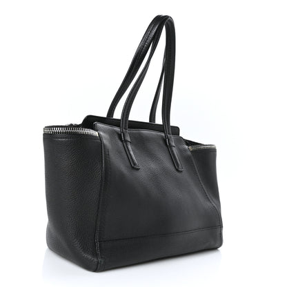Salvatore Ferragamo Calfskin Medium Verve Double Zip Tote Black 2 of 7